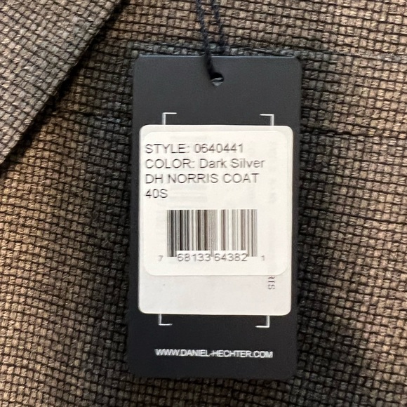 Daniel Hechter Blazer 40S Dark Silver NWT - Picture 5 of 5